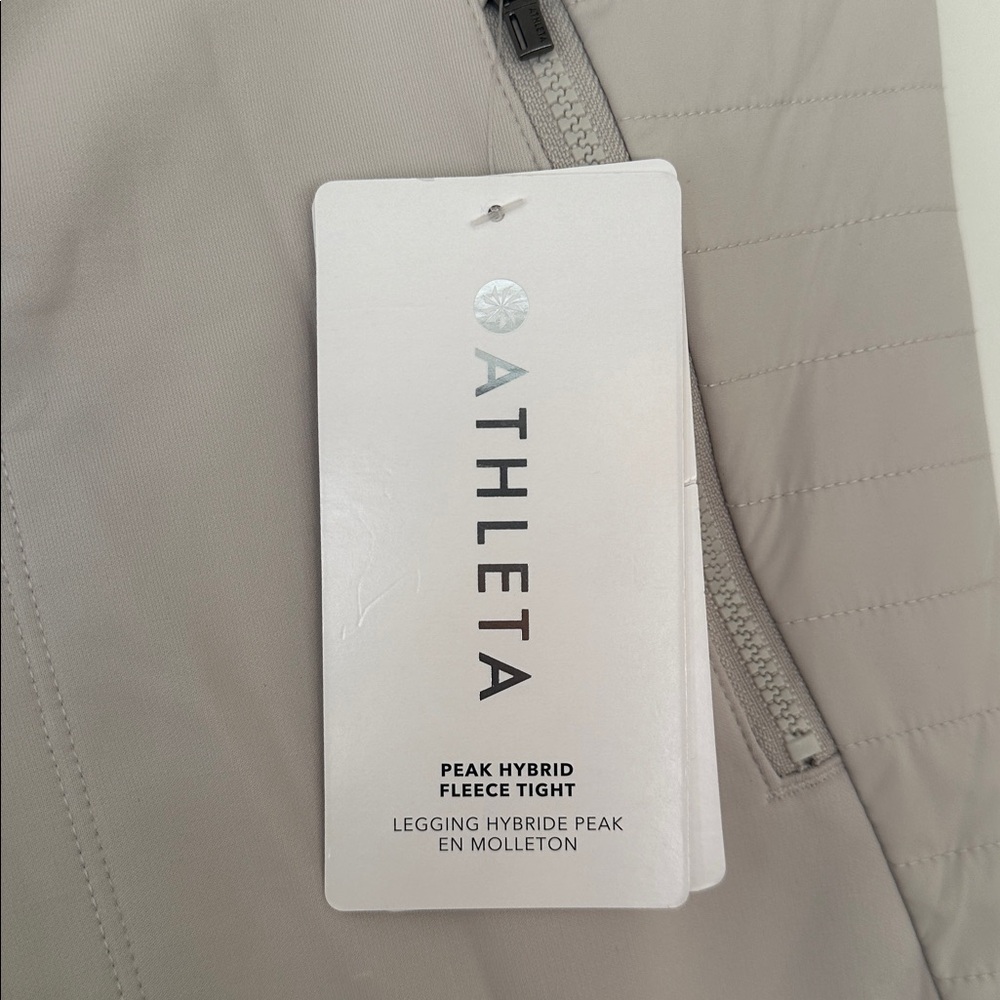 NWT Athleta Peak Hybrid Fleece Leggings/Tights - Picture 5 of 11